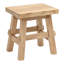 Tabouret d'appoint en bois massif rustique fabriqué à la main de 17 po Revine-641574828