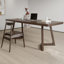 Bureau d'écriture rectangulaire en bois massif brun noisette-872608142
