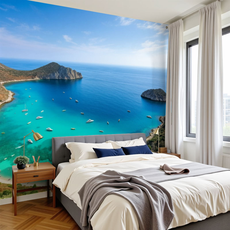 Papier peint adhésif auto-adhésif moderne pour la chambre à coucher L 96 po x l 69 po Peel and Stick, L 96 po x l 69 po