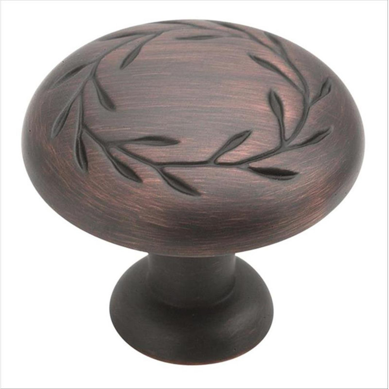 Nature'S Splendour 1 5/16" Diameter Mushroom Knob, Oil Rubbed Bronze
