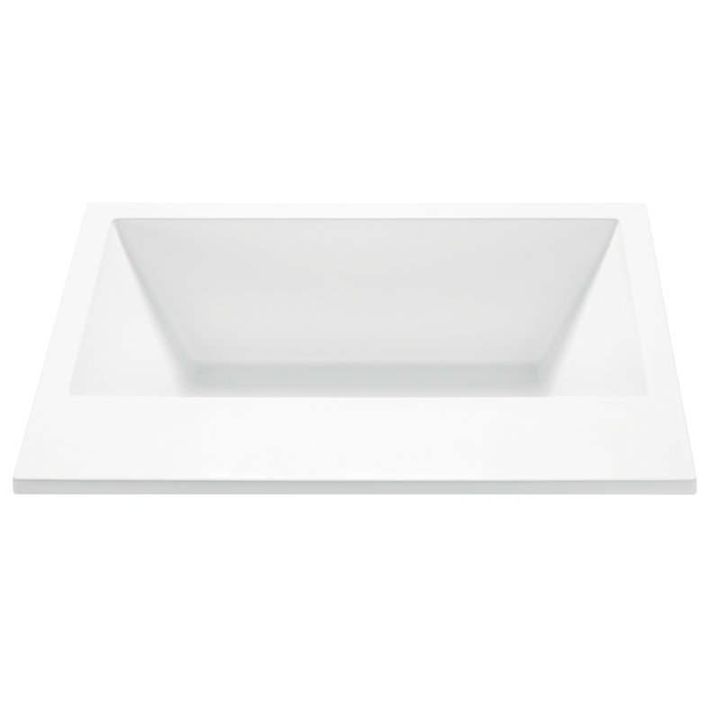 Baignoire tourbillon 60,125 po MTI Solutions, Blanc, Encastré