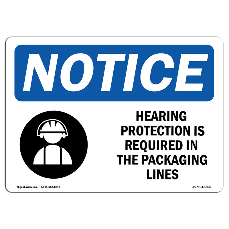 Hearing Protection Is Required Sign