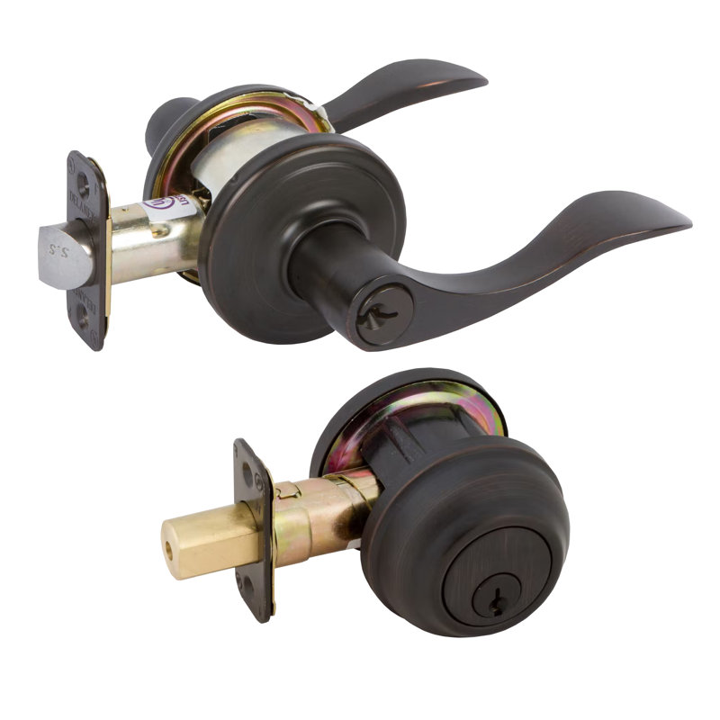 Privacy (Bed & Bath) Door Lever, Tuscany Bronze
