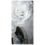 "Dark Ranunculus I B" Frameless Free Floating Reverse Printed Tempered Art Glass Wall Art