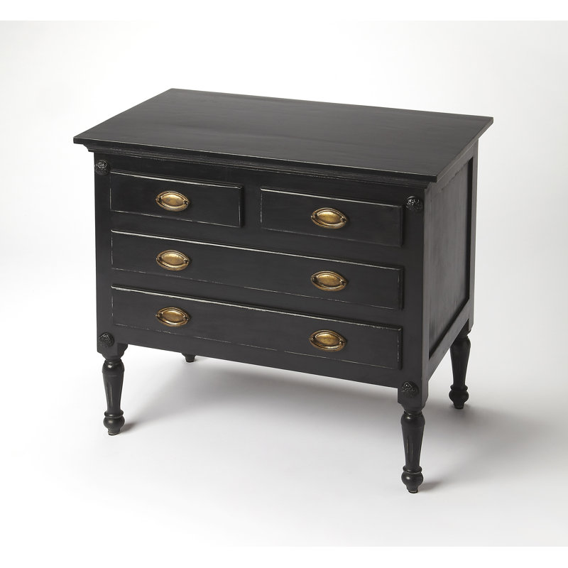 Easterbrook 4 Drawer Chest, Black