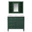 Single Bathroom Vanity with Ceramic,Solid Wood+MDF Top