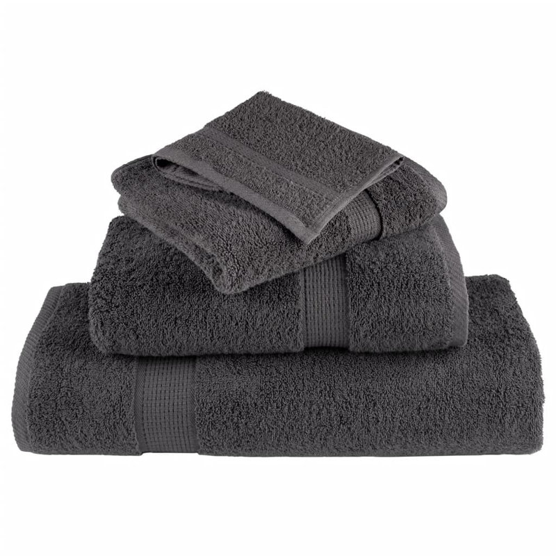 Niayla 100% Cotton Bath Sheet, Anthracite, 140cm L x 70cm W