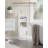Bathroom Storage Cabinet, Small Farmhouse Corner Floor Cabinet with Door and Shelves, Narrow Toilet Paper Holder Stand, Bathroom Organizer with Adjustable Shelf, for Small Spaces, White-1480753278