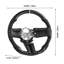 Volant en fibre de carbone en forme de D à fond plat et fibre de carbone 1pc 2010-2014 Ford Mustang noir antidérapant