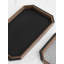 Plateau luxueux en bois de noyer