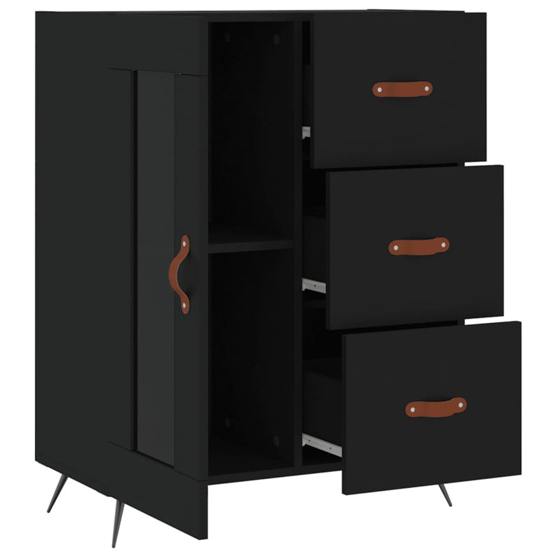Marieda 1 - Door Rectangle Accent Cabinet, Black