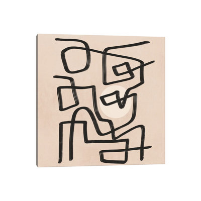 Line Art Improvisation by Viviana Gonzalez - Wrapped Canvas Print