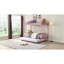 METAL Bunk Bed With Trundle Pink