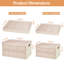 2 pièces 56L bacs de rangement pliables avec couvercle anti-poussière imperméable à l'eau intérieur sac poignée poignée de rangement empilable boîte de rangement pour Campin-1126573040-1126573006-1126573005