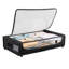Ensemble de 2 contenants roulants de rangement sous le lit avec couvercle transparent, conception polyvalente peu encombrante et roulettes multidirectionnelles Smooth-Glide - idéales pour organiser les vêtements, les chaussures et plus encore