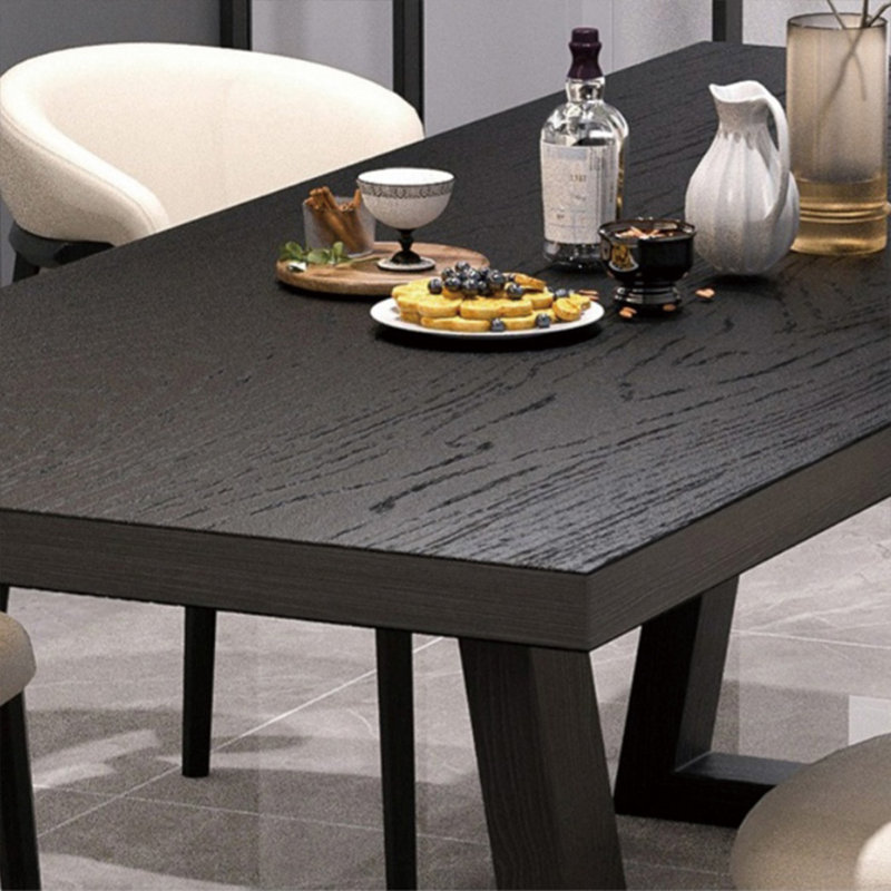 Ensemble de table entièrement en bois massif, H 29,92 po x L 78,74 po x l 31,49 po