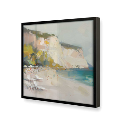 «Seascape Sonata V1 (Square)», impression encadrée sur papier par Azure Artisanal Studio