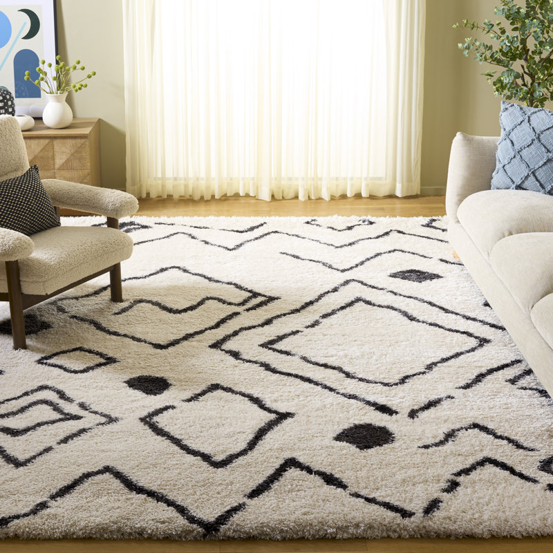 Casperson Shag 900 Performance Geometric Rug, Rectangle 8' x 10'