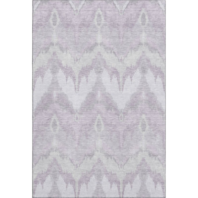Premium Machine Washable Prisco Lavender Rug
