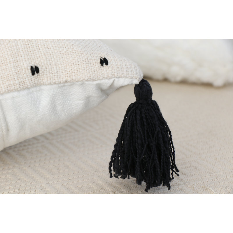 Neptune Embroidered Cotton Pillow Cover