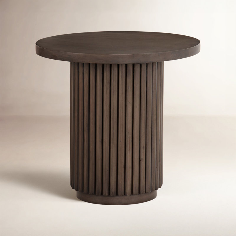 Sabian Solid Wood Top End Table, Reclaimed Ashen Brown