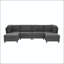 Canapé modulaire d'angle avec repose-pieds convertible-132940828-132940827