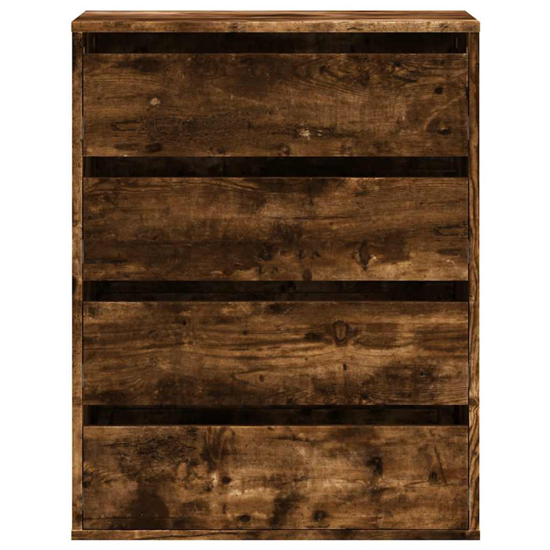 Staika Accent Chest, 76cm H x 60cm W x 41cm D, Smoked Oak