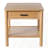 Natural Rubber Wood Side Table