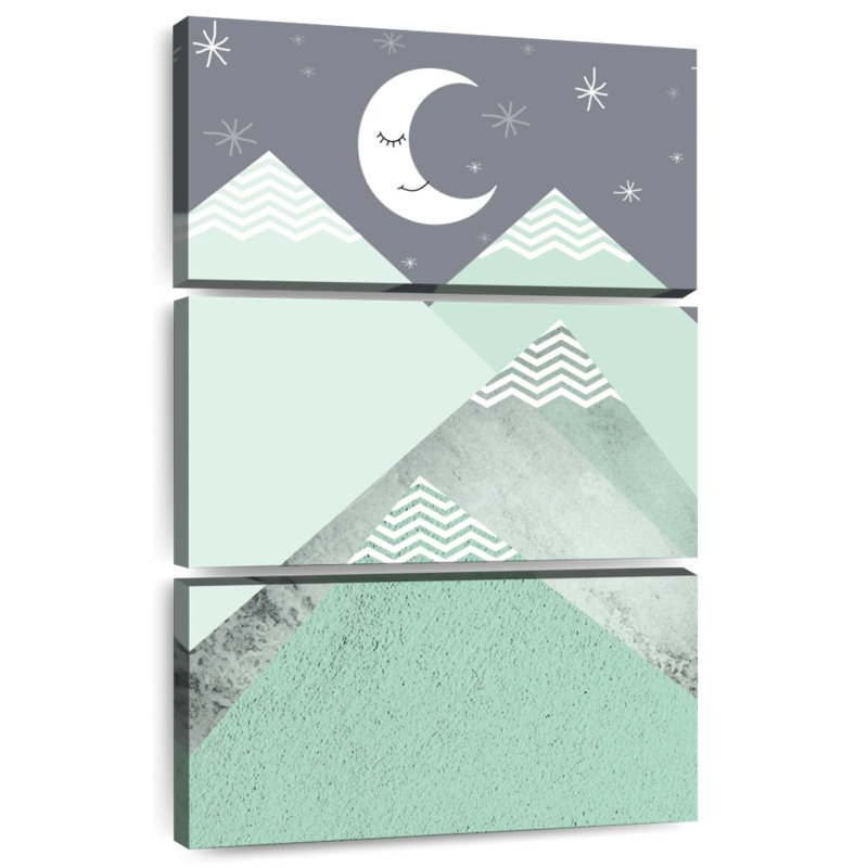 Alvord Mint Green Mountains I, H 32 po x l 20 po