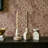 Marble White Brown Foundation Candle Holder