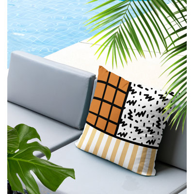 Oreiller carré réversible intérieur / extérieur Minka