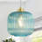 1 - Single Pendant Light With Stained Glass Shade-1003373190
