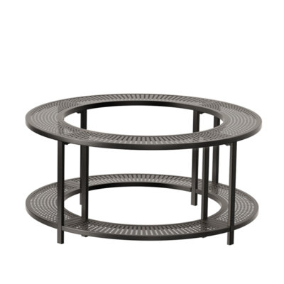 Kruize 34" DIA Iron Fire Pit Surround With Shelter
