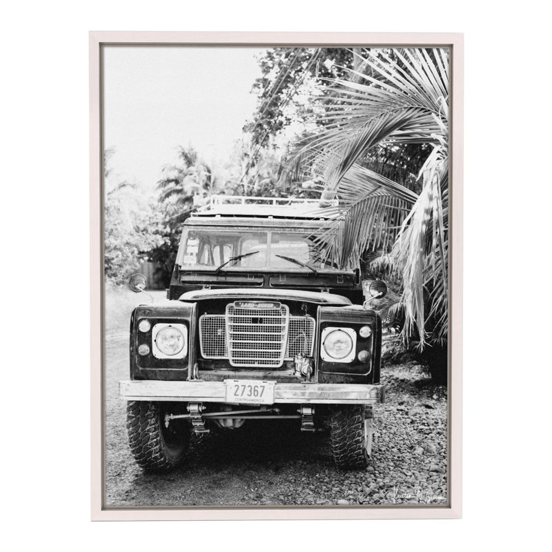Rover Print by Kristen M. Brown, White Framed Canvas, 27.5" H x 21.5" W x 1.25" D