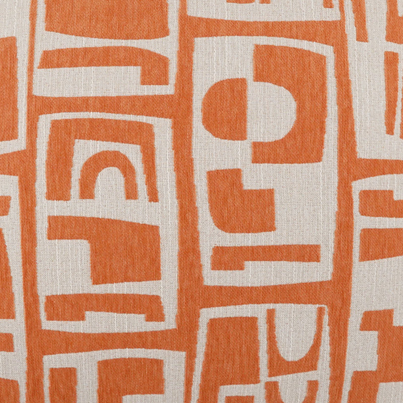 Coussin décoratif Toro, Orange, Carré 36 po