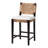 Benjimin 24.2" Mahogany wood and Seagrass Counter Stool