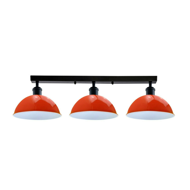Emma-Jade Semi Flush Mount, Orange