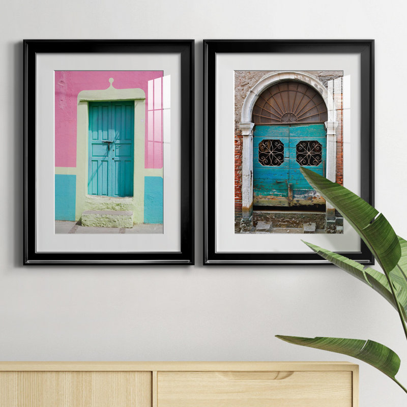 Porte de San Miguel - ensemble de 2 reproductions de photos, H 18,5 po x l 49 po x P 1,5 po, H 31,5 po x l 47 po x P 1,5 po