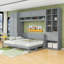Lit escamotable avec rangement intégré et aménagement personnalisable-1416182734-1416182731