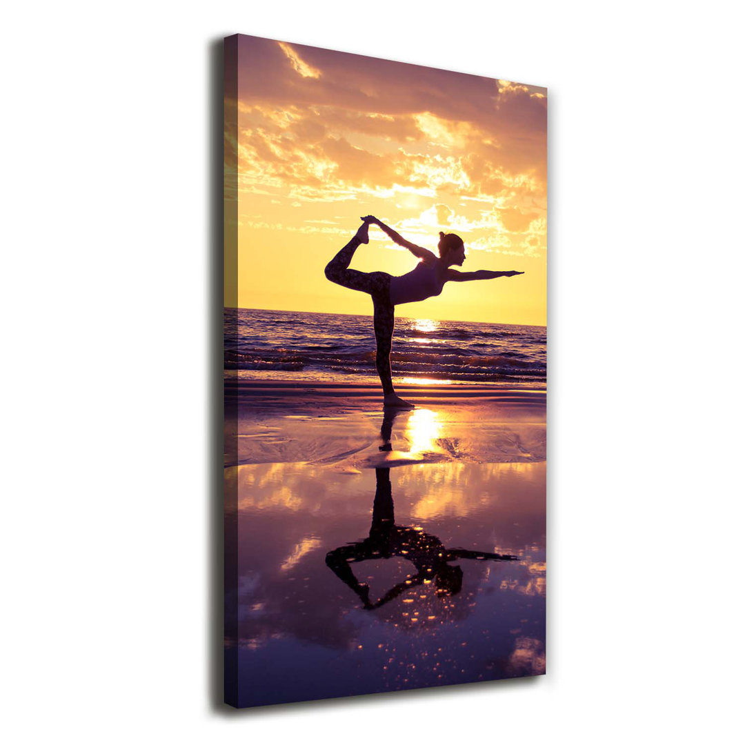 Yoga On The Beach - Kunstdrucke auf Leinwand