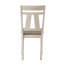 Cottage Style Dining Side Chair 2pc Set Upholstered Seat Chalk Grey Dining Room Wooden Furniture Transitional Design
