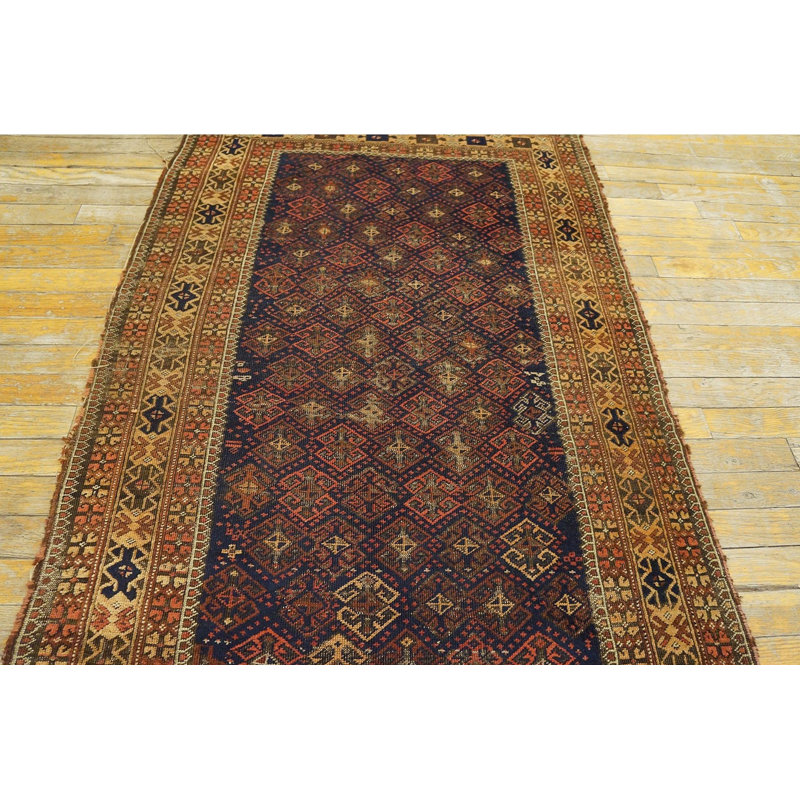 Hand Knotted Wool Geometric Area Rug
