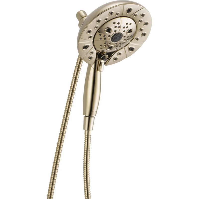 2.5 GPM Rain Dual Shower Head with H2Okinetic Technology, Polished Nickel