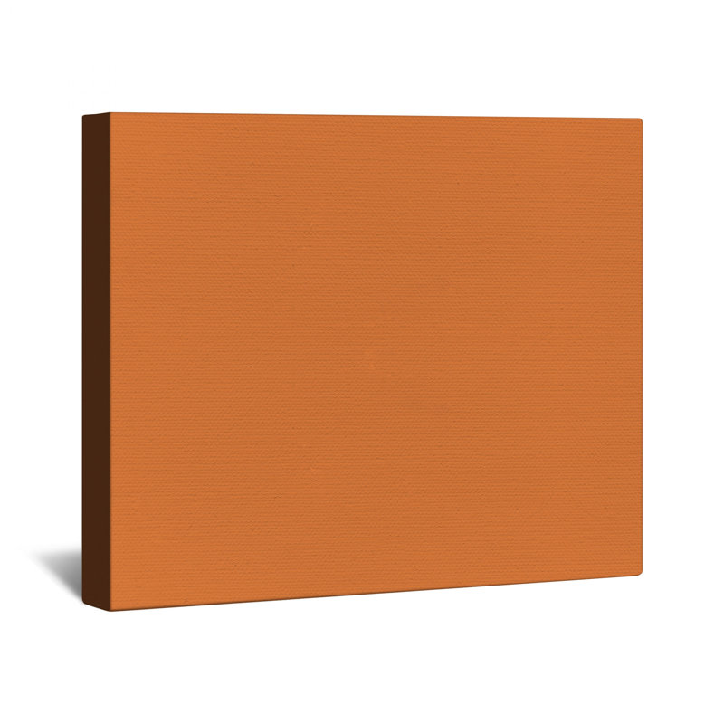Solid Orange Color Canvas Gallery Wrap in Many Sizes, 16 x 16 inches