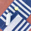 Ensemble de 4 serviettes d'entraînement rayées bleues-1900706342-1901905920