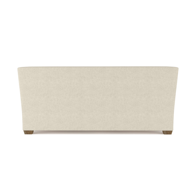 Rivington Flare Square Track-Arm Loveseat, Box Weave Linen Oyster, Weathered, 31" H x 72" W x 37" D