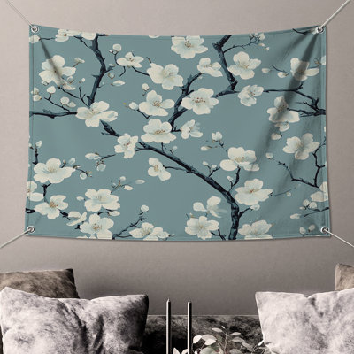 Cherry Blossom Branches Wall Tapestry - Cherry Blossom Wall Decor