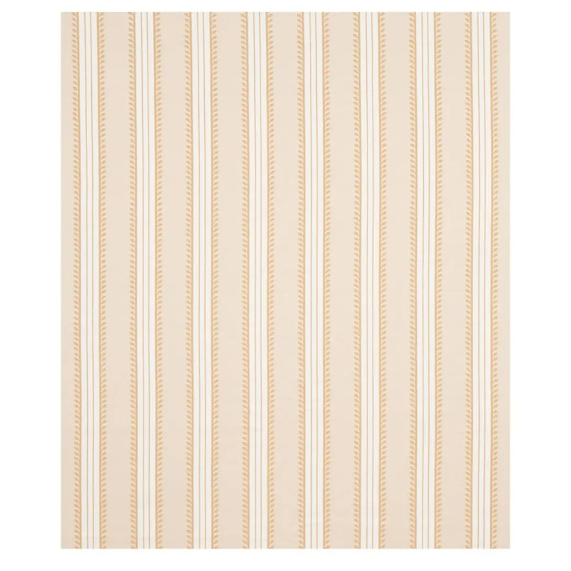 Etruscan Stripe Fabric, Ivory/Ochre