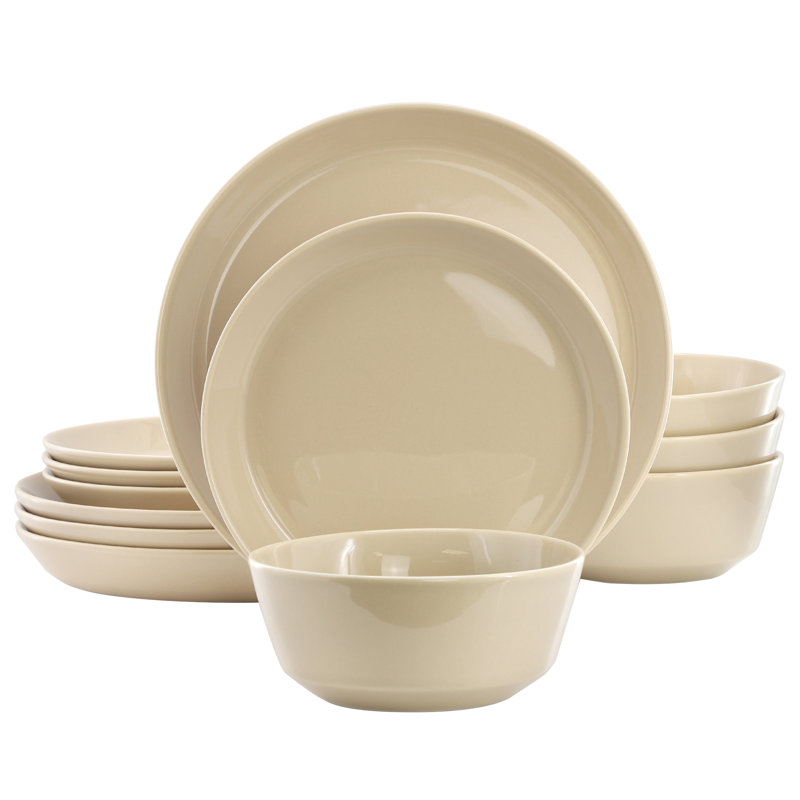  Ensemble 12 pièces de vaisselle Sunlit Mist, Ivory