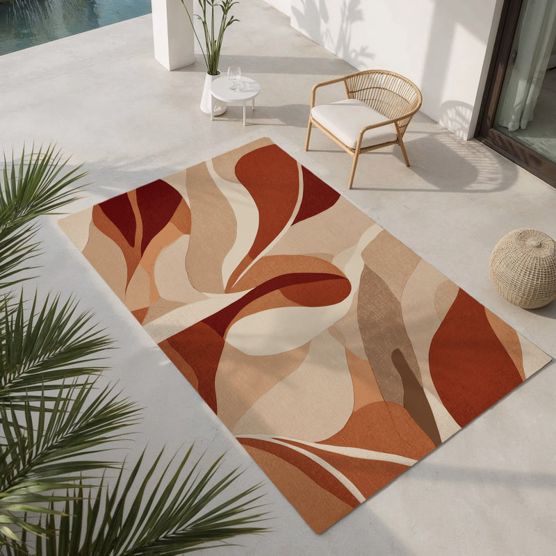 Tapis intérieur et extérieur Oasis Dreams, Rectangle 1 pi 6 po x 2 pi 6 po